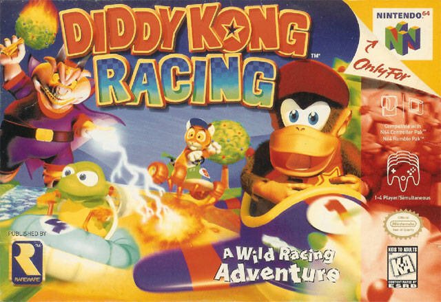 OnThisDayGaming's tweet photo. Diddy Kong Racing for the N64 was released on this day in North America, 23 years ago (1997) https://t.co/38Eo6XEv3j