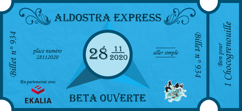 lapensine_rp's tweet photo. Réservez dès maintenant votre ticket, le train à direction de la bêta ouverte de la saison 5 de l'instance RP d'Aldostra, en partenariat avec @EkaliaMG qu'on remercie fort, quittera la gare le 28 Novembre 2020. De notre coté, on entend déjà les sifflets, et on a hâte ! 👏 https://t.co/B3UwLJo4MR