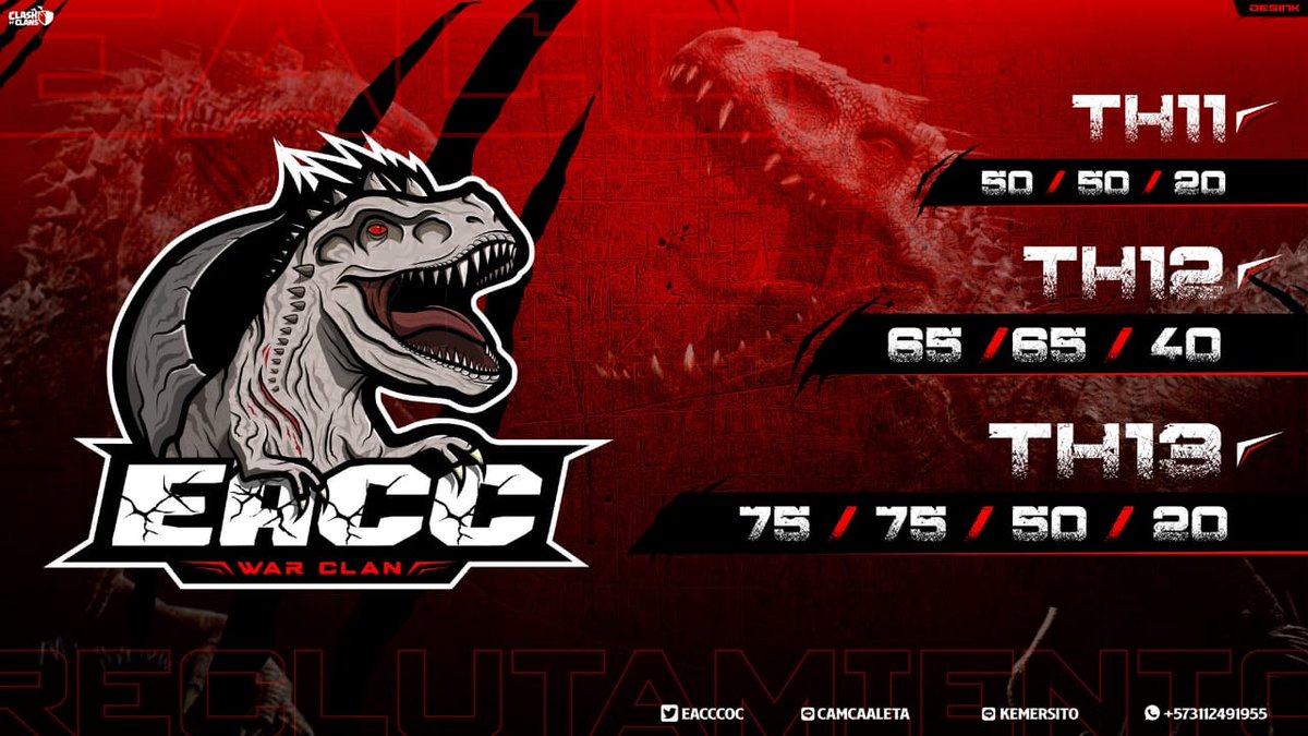 Constantemente Reclutamos y continuamos con objetivos claros, serios y reales. No duden en contactarnos. Buscamos th13 no importa el nivel de experiencia los esperamos para convertirnos en un gran equipo humilde siempre. 💪💪💪