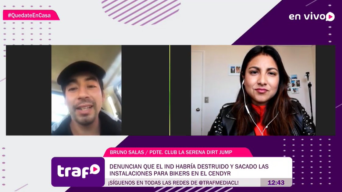 trafmediacl's tweet photo. 📱💻📺 AHORA: Bruno Salas, presidente del Club La Serena Dirt Jump: "Se destruyó el bosque del Cendyr y se destruyeron muchos sueños de las personas que estaban ahí".

#NosVemosEnTraf

📡 Señal en vivo: https://t.co/OQzmk6aKTK

🤳 WhatsApp: +56937339052 https://t.co/6mdVRUlZFo