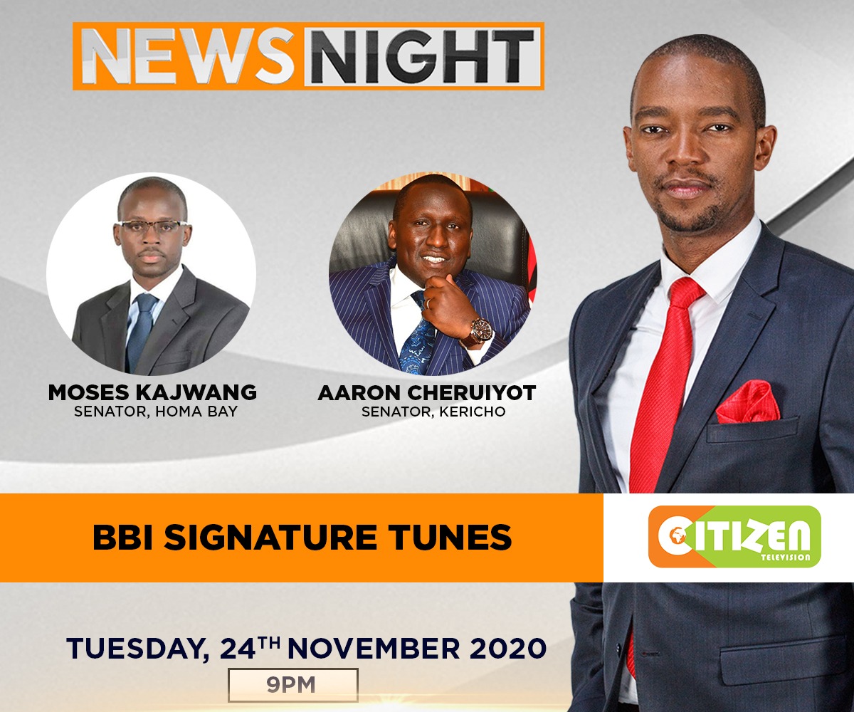 OFF and then on. The collection of BBI signatures is on amid political intrigues. Just who knows what? Senators <a href="/senatorkajwang/">Senator Kajwang', CBS, MP</a> &amp; <a href="/AaronCheruiyot/">Aaron Cheruiyot</a> are live tonight on #Newsnight 9PM <a href="/citizentvkenya/">Citizen TV Kenya</a>  w/<a href="/WaihigaMwaura/">Waihiga Mwaura</a>