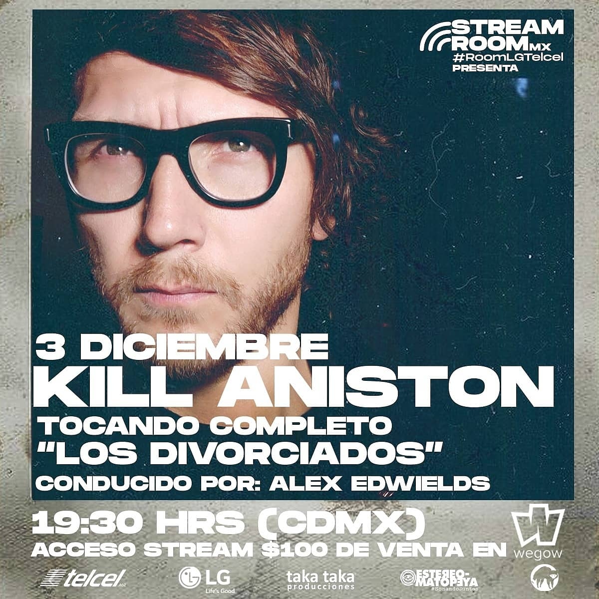 killaniston's tweet photo. El 3 de diciembre haré un show en linea en el #RoomLGtelcel tocando todo el disco "LOS DIVORCIADOS" (rara vez volveré hacer esto de tocar discos completos).
Tickets a través de @wegowmx
@estereomatopeya @elixir_strings #elixirartist @hermesmusicmex https://t.co/v5wI94DLHH