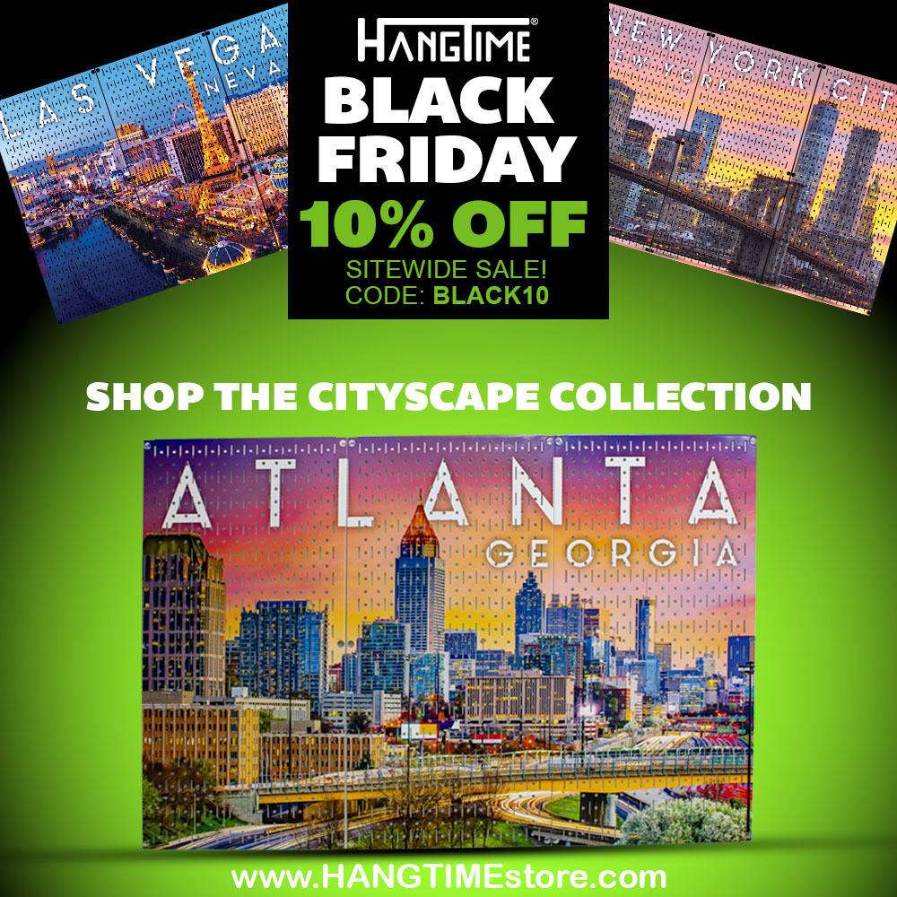 Check out our new collection and get a 10% #discount  with our #BlackFriday  special. #printed  #WallControl #Pegboards by HangTime® is a great way to give your wall a facelift while adding #functionality and #organization .