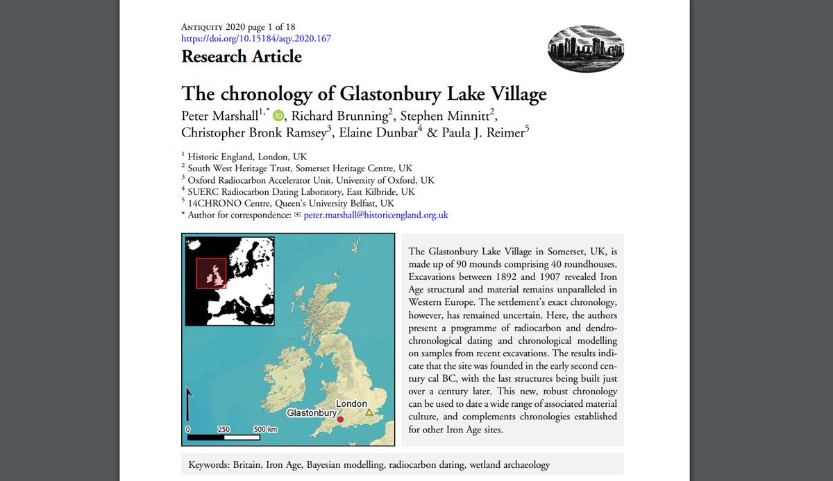 You can find out more about this important research  in Antiquity 'The chronology of Glastonbury Lake Village'  https://doi.org/10.15184/aqy.2020.167
