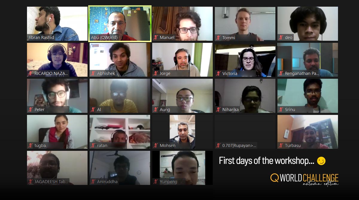 QWorld19's tweet photo. After our welcoming meetings, we are continuing with our review lectures today😄Participants are diving into quantum after the basics of classical concepts with our tutorial Bronze❤️Do not forget to complete your first homework by the end of today💻 #qworldchallenge2020 https://t.co/KvBQpuSLRb