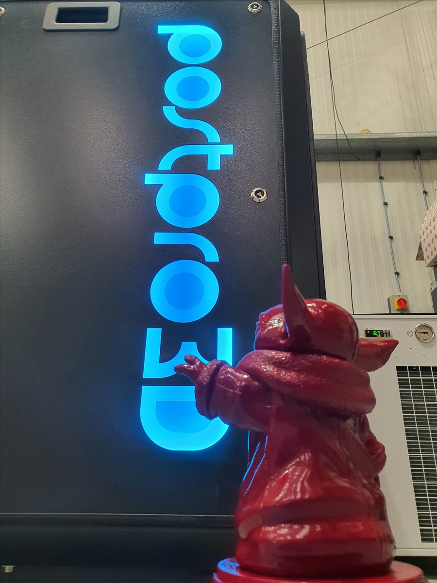 amtpostpro's tweet image. The force is strong with #PostPro! Our resell partner, @3DPC_ printed this baby yoda on an FDM printer then vapour smoothed with #PostPro3D.