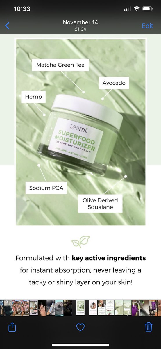 Mandelephant's tweet photo. 🌟 NEW FROM TEAMI  just in time for your winter #skincare routine. Formulated with key active ingredients for immediate hydration that won’t leave your skin shiny and tacky. 
Anti-oxydant #Matcha and nourishing and hydrating avocado gives this moisturizer it’s brilliant https://t.co/NBas6NRmUn