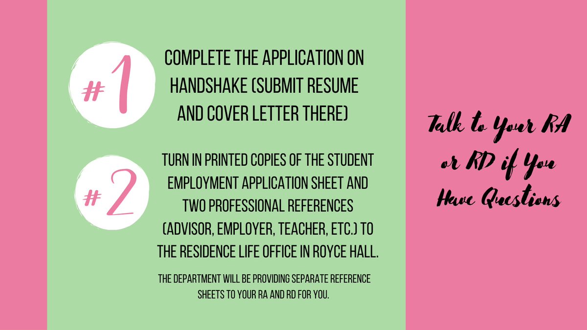 Apply to be an RA for the 21-22 school year!