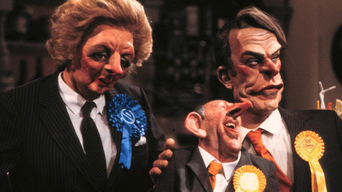 Was Spitting Image funny in the old days or did I just imagine it?Naw, I still laugh at the thought of wee David Steel, splattersly Hattersley and grey John Major telling Norma how much he likes the peas.