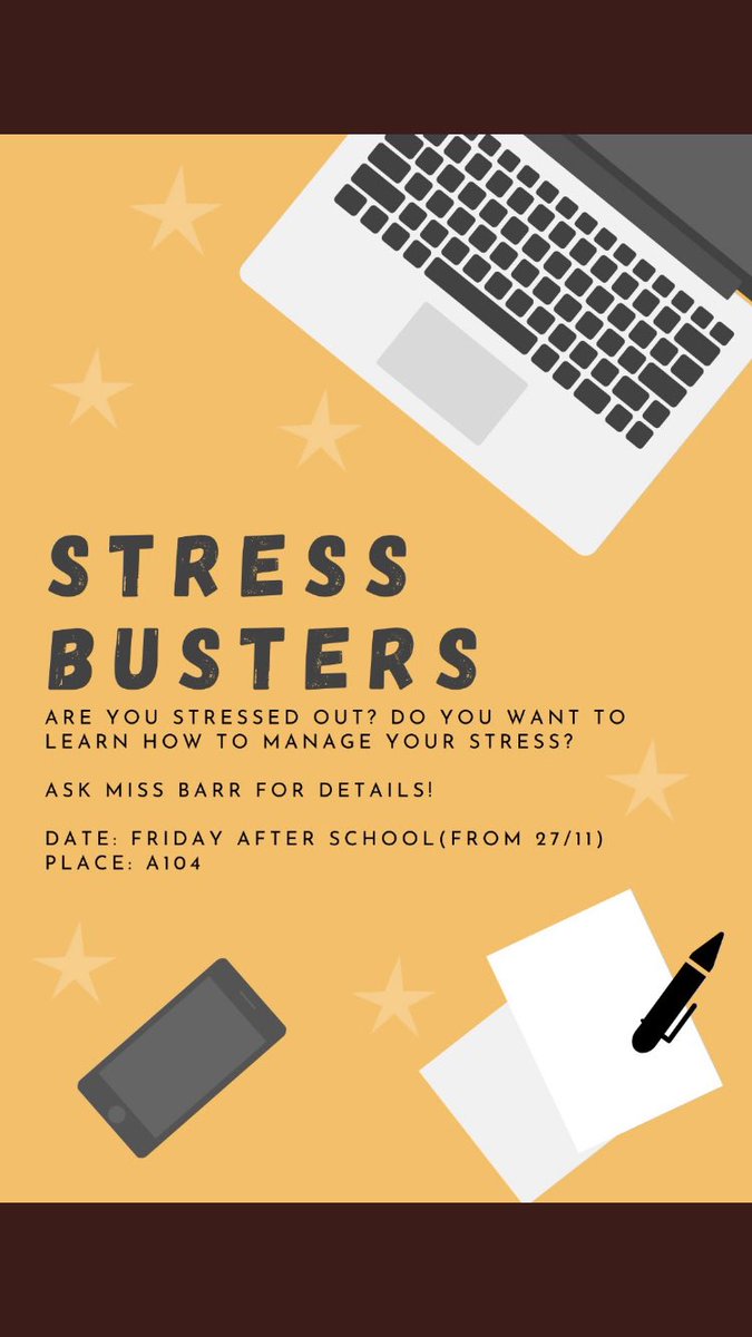 An exciting psychology- related opportunity to learn all about stress and how to manage it! 🧠 starting this Friday! <a href="/S1LHSYT/">S1 LHS YT</a> <a href="/S2LHSYT/">S2 Year Team @ LHS</a> <a href="/S3LHSYT/">S3 Year Team</a> <a href="/LHS_English/">Larbert High English</a> <a href="/LarbertHigh/">Larbert High School</a>