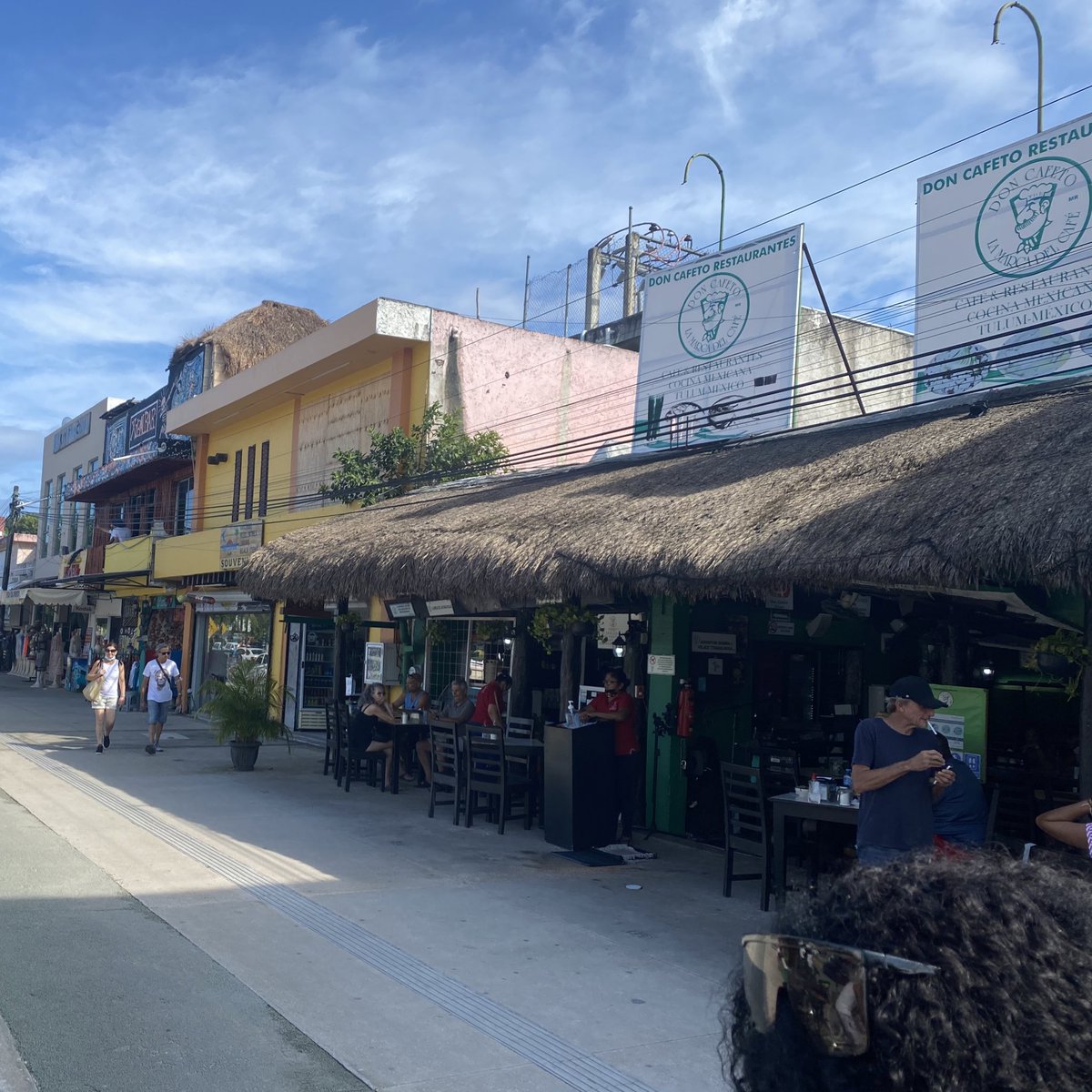 Another place to eat is Don Cafeto. They have amazing breakfast and lunch. More street food, outdoor seating, and live music. Right on the “strip”.
