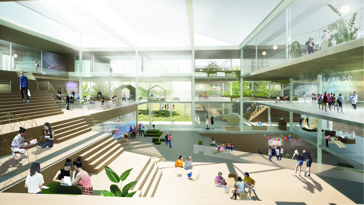 Mooie plannen in ontwikkeling! Samen met <a href="/NOAHH_network/">NOAHH | Network Oriented Architecture</a>  maakten we het winnende ontwerp voor de #natuurinclusieve campus van het CSG Reggesteyn!
bit.ly/362EBzE