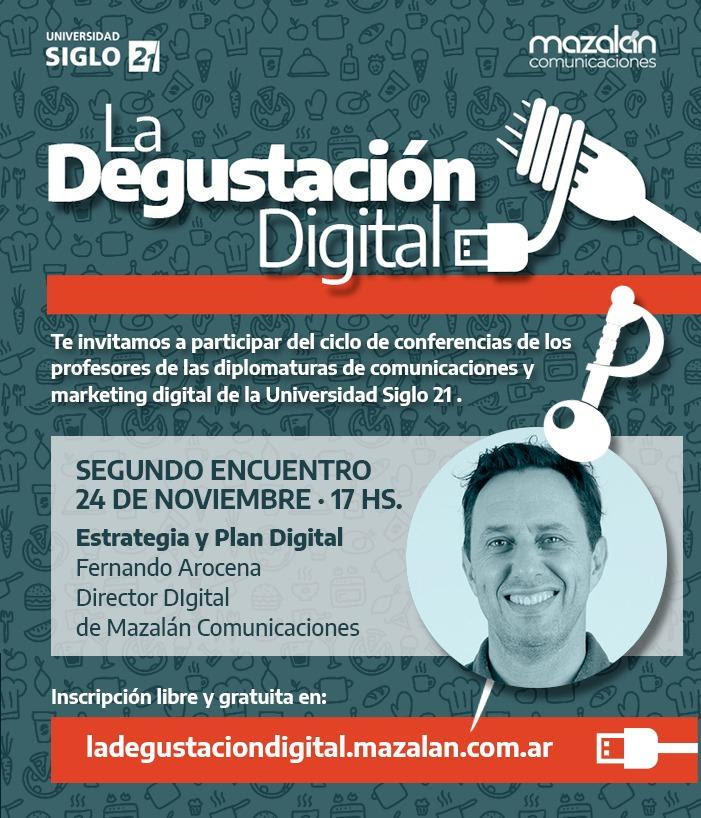 LaDiplo's tweet photo. Hoy Segunda Charla de #LaDegustacionDigital  a las 17 Hs en Zoom de la @LaSiglo21
🎯 Tema: Estrategia y Plan Digital

📝 Inscripción libre y Gratuita: https://t.co/IJG7Zd0vnx
🎁Los inscriptos recibirán los apuntes en PDF de forma gratuita. https://t.co/0VVplTLXlo