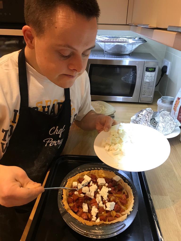 suthersuk's tweet photo. It’s well known that a slice of chorizo &amp; feta quiche plus your beverage of choice is the perfect half-time snack while watching #CAFC via #ValleyPass. Good job then that #ChefPerry of #CACT’s  #CharltonUpbeats shows you how to make the perfect quiche via:
https://t.co/wYOv5sJVvf https://t.co/njrdV9hXuc