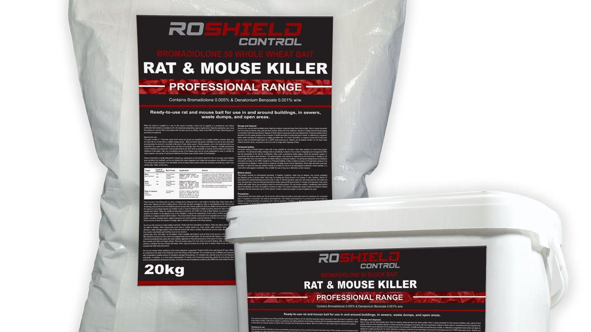 We supply a select range of high quality rodenticide bulk packs to users that hold the relevant certification demonstrating compliance with UK rodenticide stewardship regime requirements. 

find out more on our website!

#fortproducts #pestcontrol #pestcontrolproducts #roshield