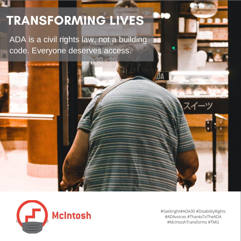 McIntoshGroup's tweet photo. TMG is proud that for over 20 years we’ve helped our clients make their facilities more accessible for everyone. #GetItRight #DisabilityRights #ADAvoices #ThanksToTheADA #McIntoshTransforms #TMG #CelebrateADA #ADA30anniversary.

https://t.co/FrLy9nb5mL https://t.co/6GZ0wHSGuf