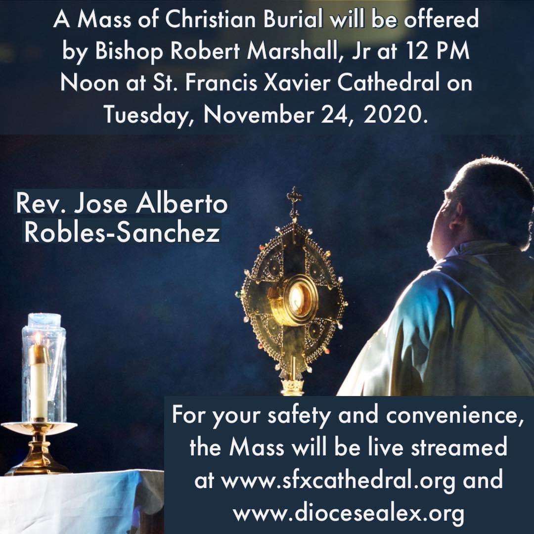 go2steubenville's tweet photo. Please join us today at 12:00 pm CST to celebrate the funeral Mass of our dear friend Fr. Jose Robles-Sanchez.

The Mass will be livestreamed at https://t.co/TltxF86URj and https://t.co/STpCiPOzHa. https://t.co/LQNyypPkYs