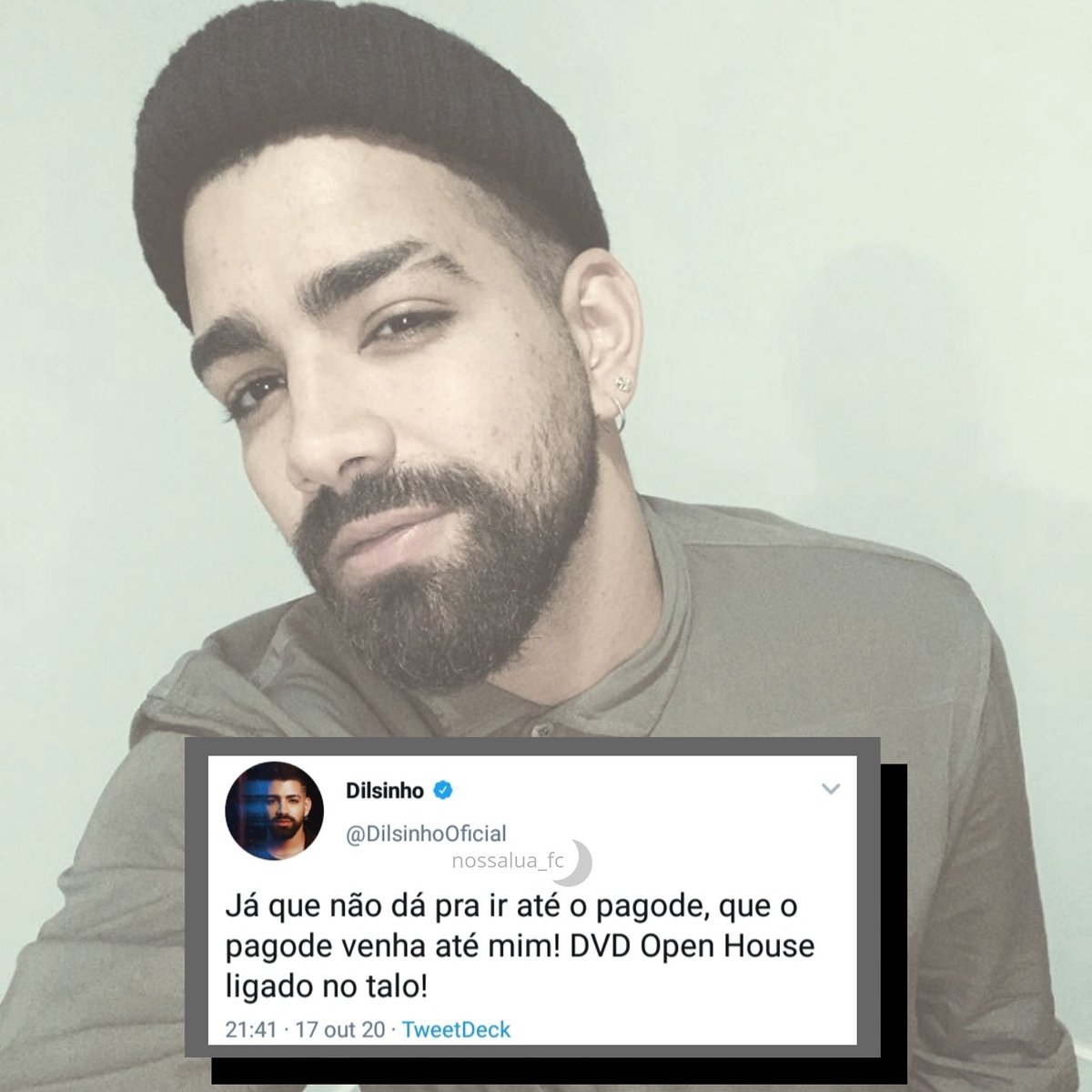 FcNossaLua's tweet image. Pra amenizar um pouquinho da saudade 😍🌙
#dilsinho #dilsinhofc #nossoopenhouse #dvd #musica #pagode #samba #sambaepagode #pagodeira #pagodeiro #pagodeando #pagodear #pagoderomantico #pagodeiros #borapagodear #pagodeévida