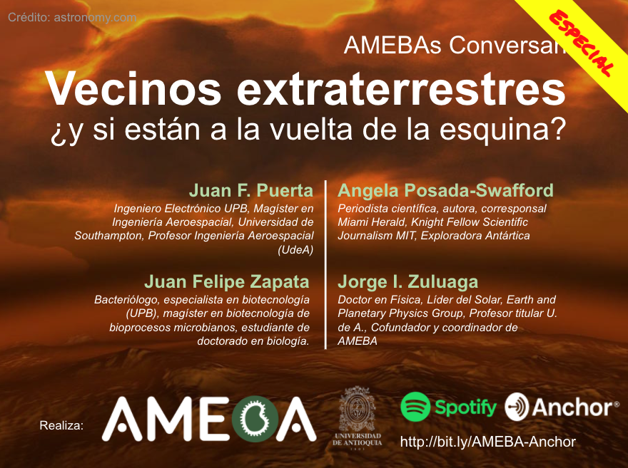 AstroAMEBA's tweet photo. Nuevo estreno en nuestro Podcast de #AMEBAsConversan 

El tema del podcast todavía está en discusión, pero la conversación fue muy agradable ¡no dejen de escucharlo!

Además con bonus track: leído por su autora un bello artículo de @swaforini 

https://t.co/8p8LIt2KzT https://t.co/wBCbWV11k7