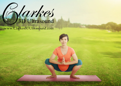 Clarkes3D's tweet photo. Try this wide squat yoga pose for 5 breaths. Lower your hips and press your elbows against your knees. #pregnancytips https://t.co/00zklWTlY1