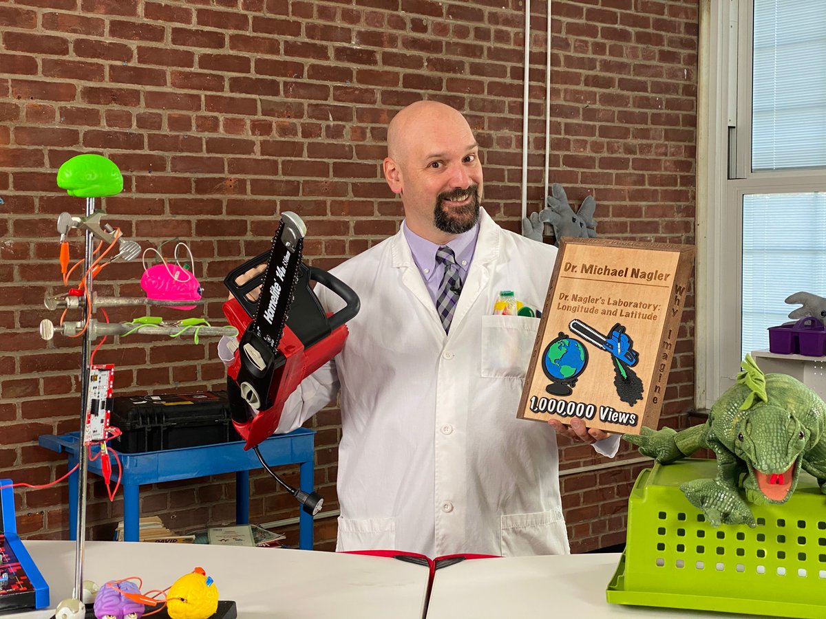 Back in action at the lab, <a href="/NaglersNotions/">Michael Nagler</a> shows off his new  Million Views plaque, courtesy of <a href="/WoolseyDesigns/">Andrew Woolsey</a> + <a href="/whittneysmith_/">Whittney Smith</a> . Can’t wait to get this new one to a million.