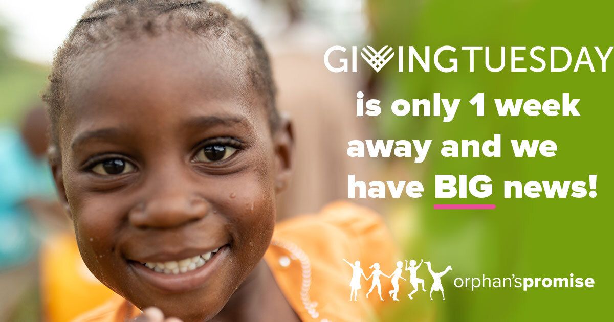 #GivingTuesday is next week! Your compassion can show a vulnerable child that they are not alone. All gifts now through the end of the year are matched up to a total of $50,000! Click here to double your impact: op.charity/GivingTuesday2… #OrphansPromise