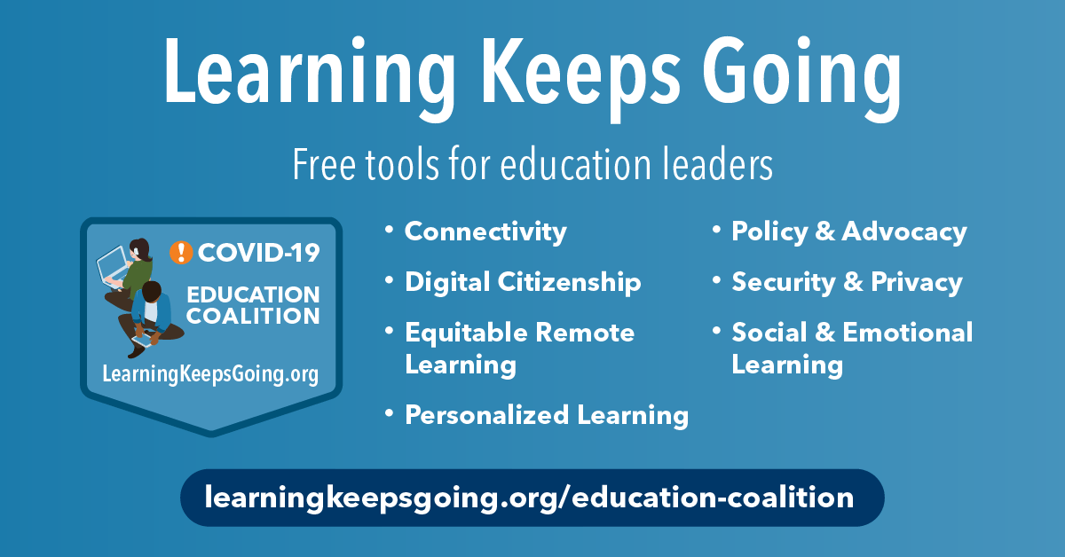 sharemylesson's tweet photo. A coalition of nonprofits responded to the pandemic by creating free tools and resources for K-12 educators, leaders and higher ed staff. Find resources on topics like #equity, #SEL, #digcit, personalized learning, privacy and more at https://t.co/uKfn9vFUtZ. #LearningKeepsGoing https://t.co/zJJNp3lxaq
