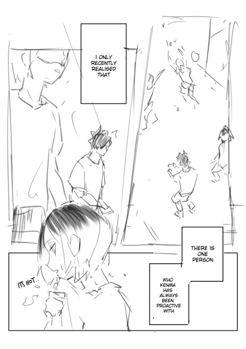 6 page comic wip about kenma's special person 