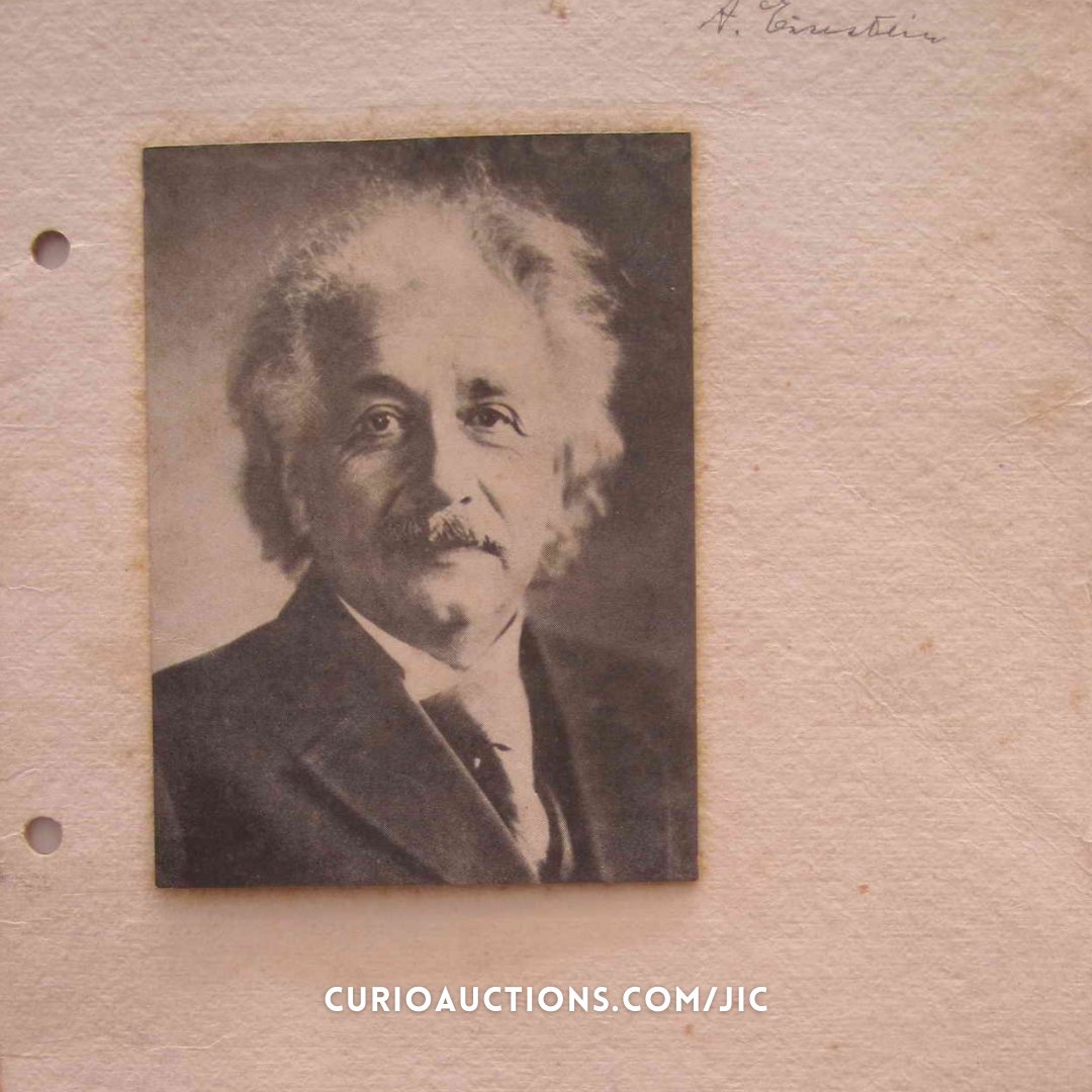 CurioAuctions's tweet photo. Join @CurioAuctions @jicny 12/6-8 for an online charity auction celebrating 20yrs of leadership + featuring lots like this event program hand signed by Albert Einstein!

Learn more, sign up for alerts or view the catalog @ https://t.co/Y64jWSPn62

#CelebrateLeadership #BeCurious https://t.co/xt5YstKFvt