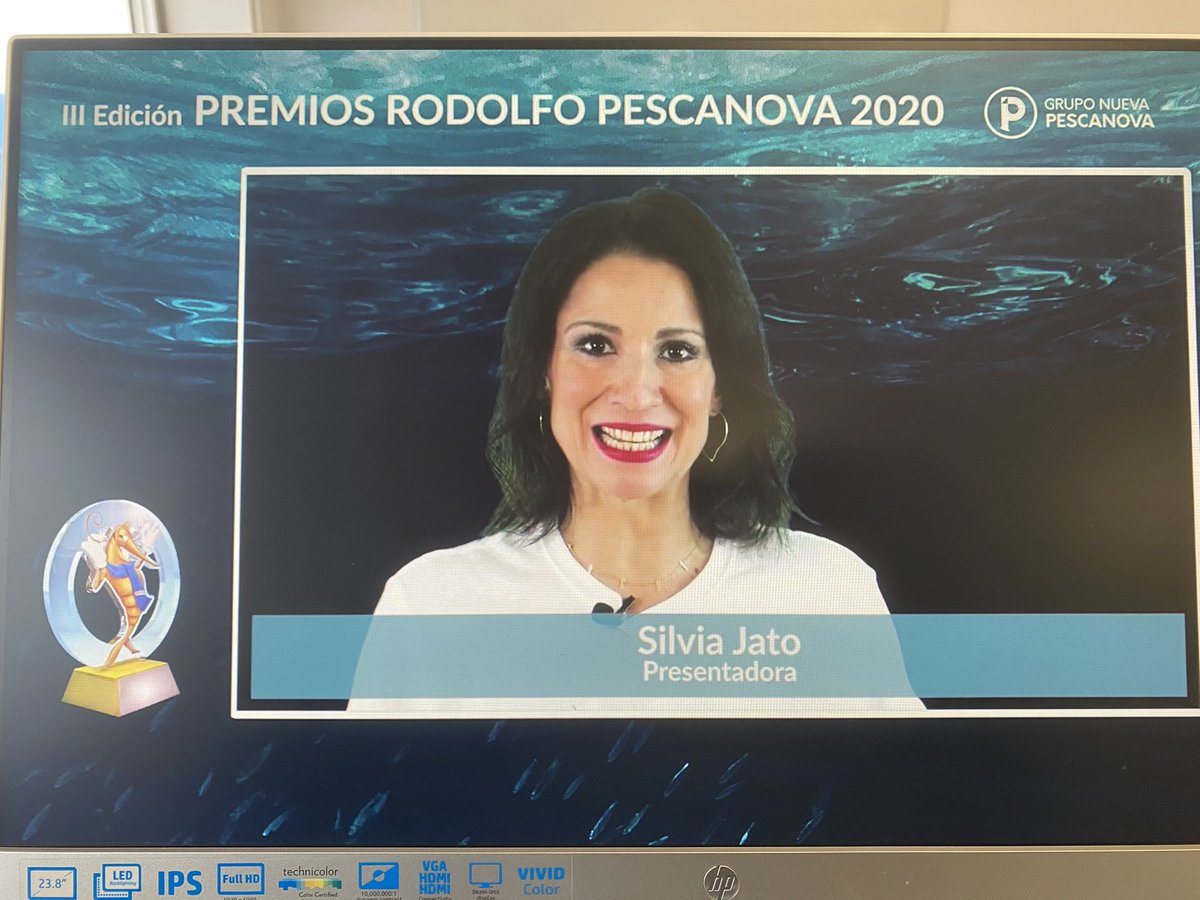 gleznacho's tweet photo. Disfrutando de una Gala diferente de los #PremiosRodolfo en virtual pero emocionante como siempre. Gracias @Silviajato y a todo el equipo de @PescanovaCorp Sois la leche https://t.co/UBPGktKA8E