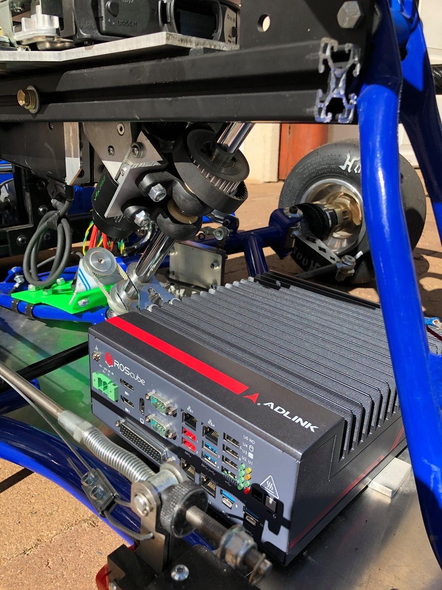 ADLINK_Tech's tweet photo. @UHAVTteam has the power of the @ADLINK_IoT #Edge with them! Cheer them on with us as they compete in the @IndyAChallenge, the world's first high-speed, head-to-head #autonomous land race at the @IMS! #GoRacinWarriorsGo @EclipseCyclone #ROSCube #GoROS #ROS2 #DDS #IAC2021 https://t.co/Nk4aRreQOi