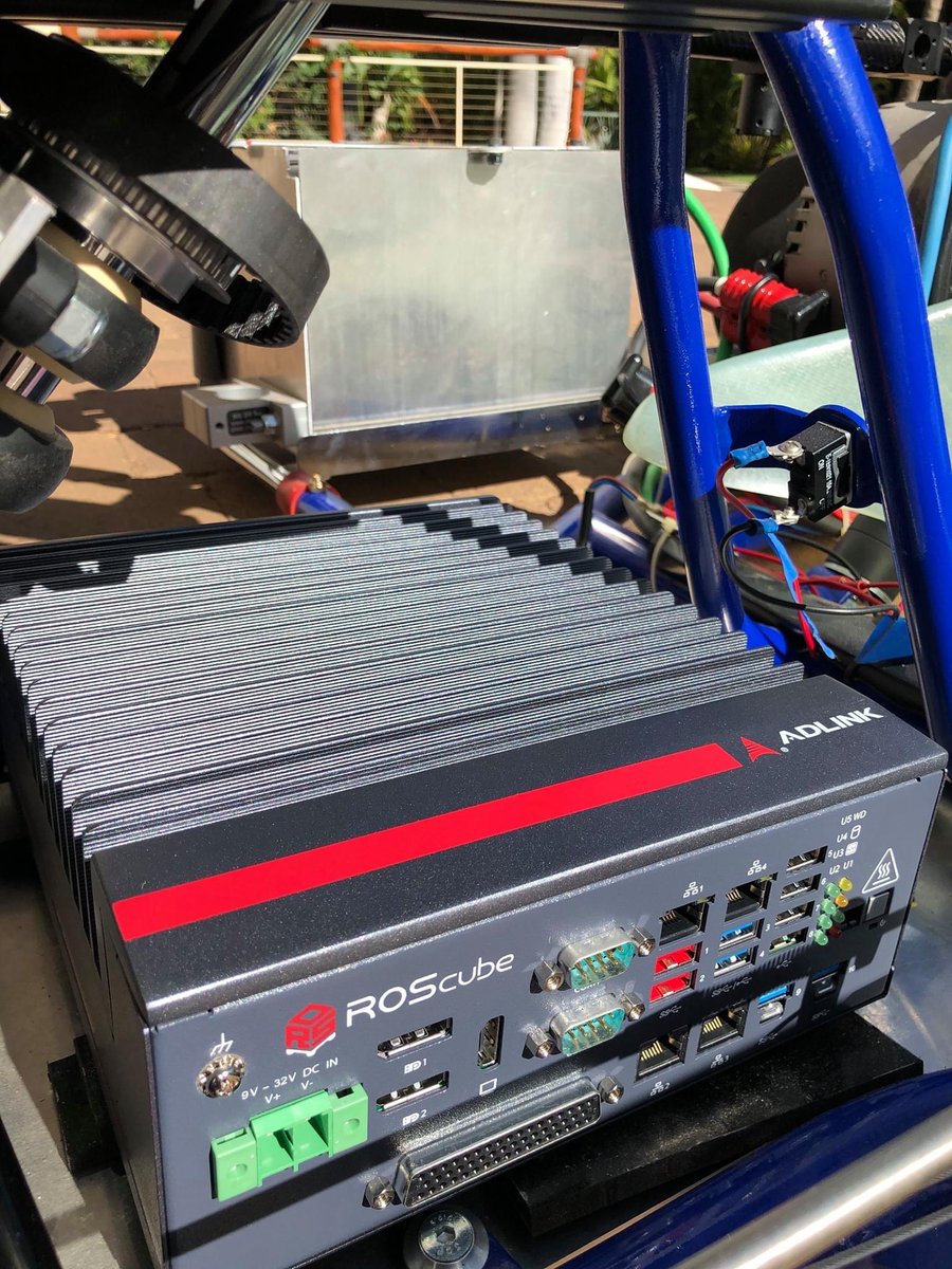 ADLINK_Tech's tweet photo. @UHAVTteam has the power of the @ADLINK_IoT #Edge with them! Cheer them on with us as they compete in the @IndyAChallenge, the world's first high-speed, head-to-head #autonomous land race at the @IMS! #GoRacinWarriorsGo @EclipseCyclone #ROSCube #GoROS #ROS2 #DDS #IAC2021 https://t.co/Nk4aRreQOi