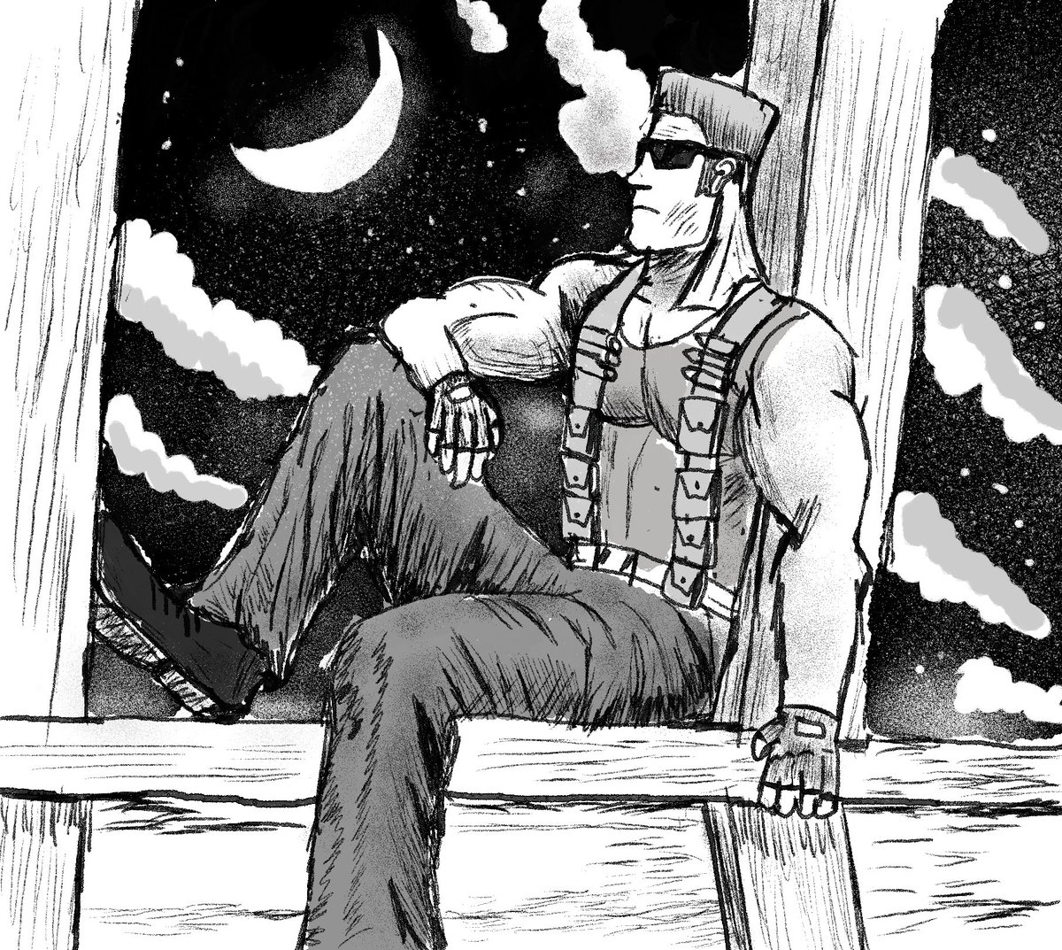 another berserk redraw this time with duke.#dukenukem #Berserk 