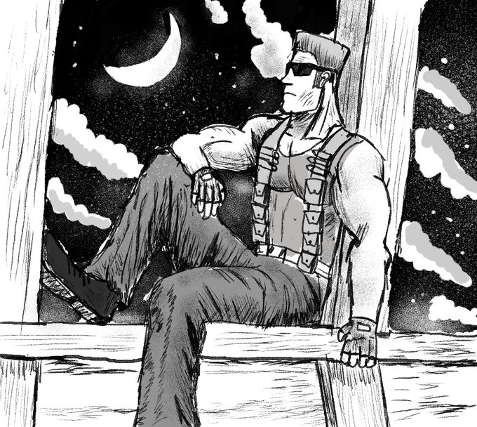 another berserk redraw this time with duke.#dukenukem #Berserk 