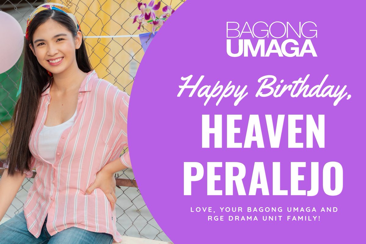 Happy Birthday, Tisay! 💜 <a href="/hperalejo/">Heaven Peralejo 🇵🇭 heavenperalejo.eth</a> Love, your #BagongUmaga and #RGEDramaUnit family!
