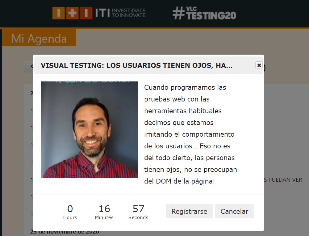 CarmenMonforteC's tweet image. En breve seguimos con más información y experiencias en #vlctesting20 Visual testing ¡Me interesa!