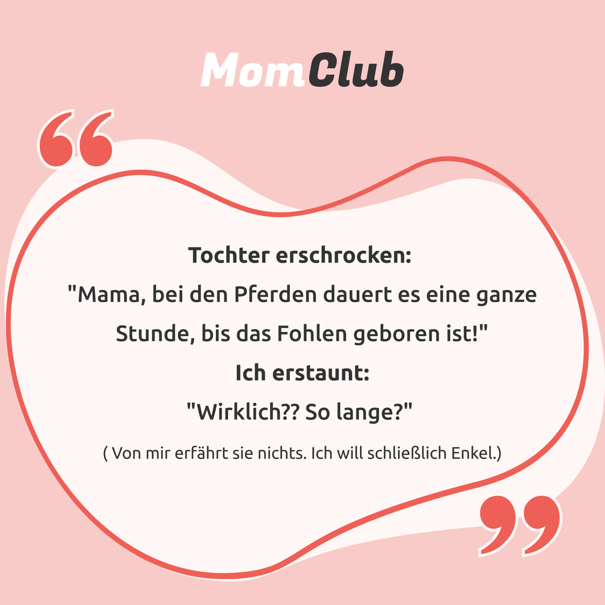 MeClubApp's tweet photo. Wie lang waren Eure Geburten? Ging alles ganz schnell oder habt Ihr lange auf eure Zauberwesen warten müssen?
Wir sind auf Eure Antworten gespannt!
��� - ging schnell
🙊- dauerte ewig
#momclubapp #momclub #momclubquote #fitmamas #gesundemamas https://t.co/4UKq0Sgd7G