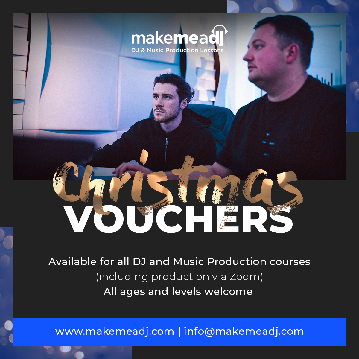 makemeadj's tweet photo. Know someone who is wanting to take their music production or DJ skills to the next level, then why not get them a Make Me A DJ gift voucher for Xmas! ๐
Email us ๐INFO@MAKEMEADJ.COM
#makemeadj #musicproduction #learntodj #dj https://t.co/uJLovKZLXx