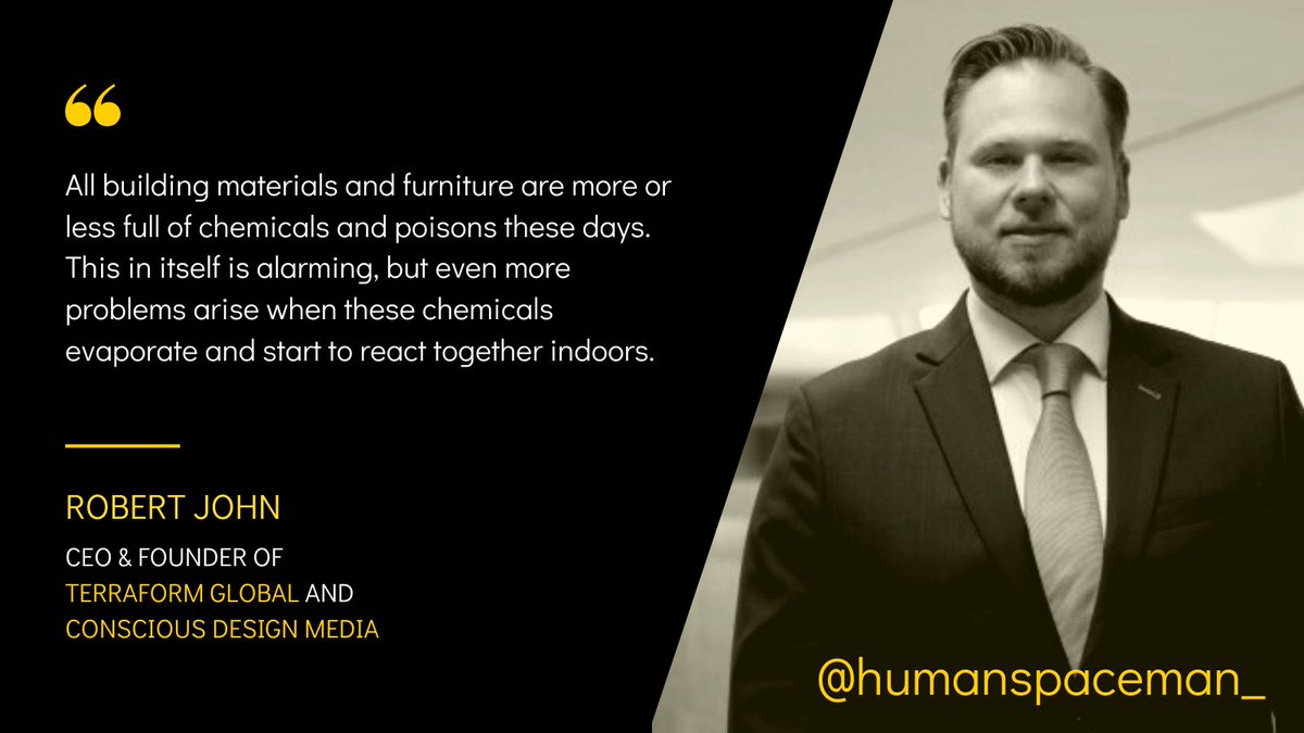 cdesignmedia's tweet photo. Our homes are full of chemicals these days. This in itself is alarming, but even more problems arise when these chemicals evaporate and start to react together indoors. This compound effect of the latter can be even more poisonous than the former. by @humanspaceman_ https://t.co/0djgBsA8KB