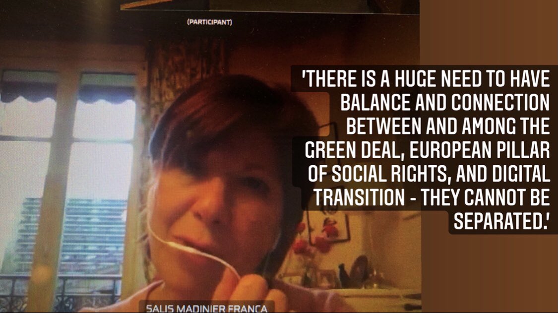 WorkersEESC's tweet photo. 🤔 We should be UNITED, not separated when it comes to such important policies‼️ This point was raised by Franca Salismadinier @EESC_INT @EESC_SOC during our Extraordinary meeting #RebuildEU https://t.co/FEV4K6U8Lc