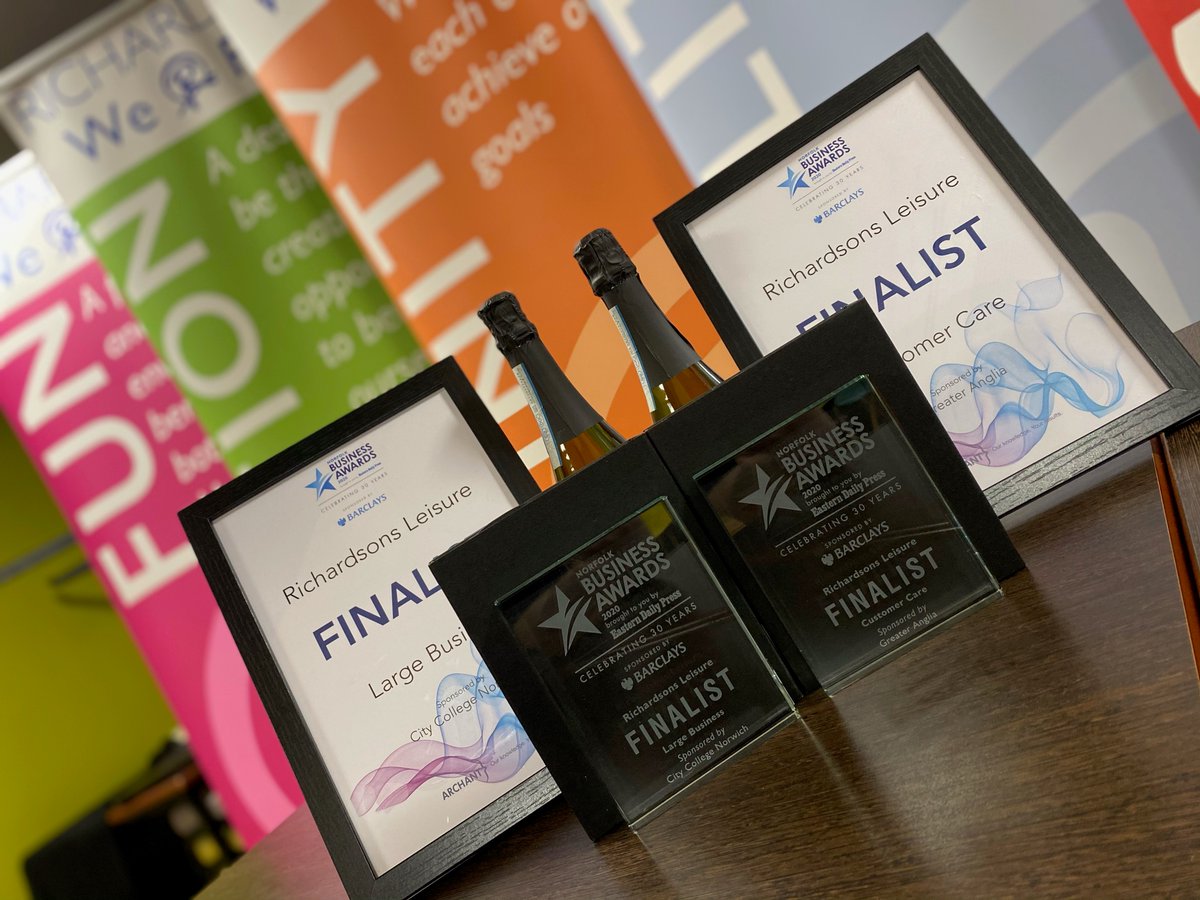 Over the moon to have been finalists in the #NBA2020 Customer Care and Large Business categories, amongst so many great #Norfolk businesses 🥂 Congratulations to all of the winners and finalists once again 🥳
