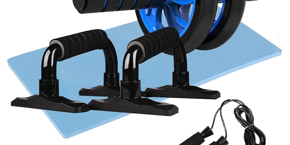 Checkout this Home Abdominal Wheel Roller with Push-Up Bar Jump Rope and Knee Pad
#fitness