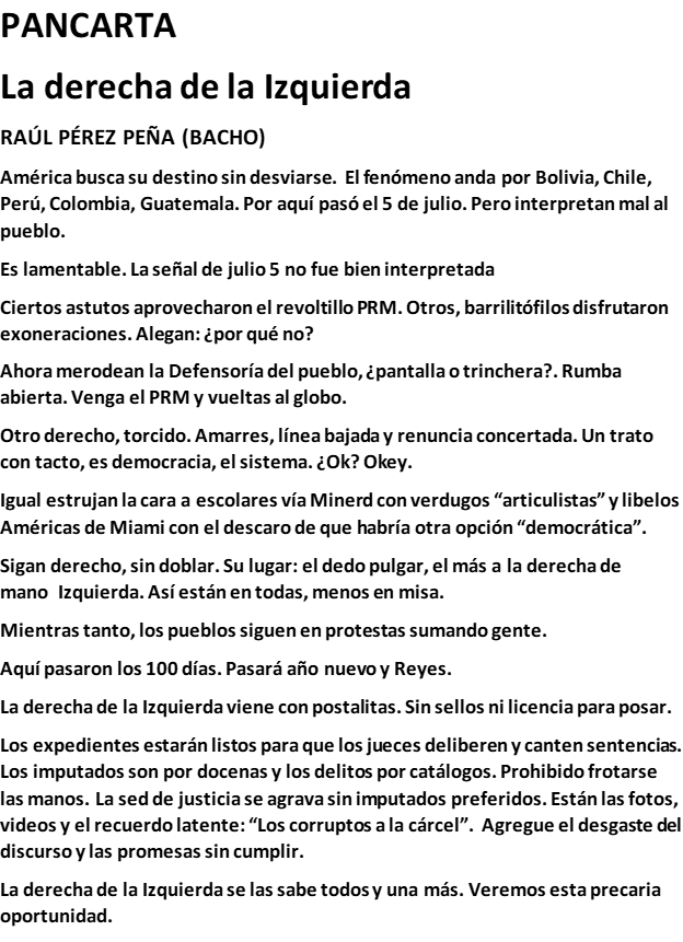 DesbachoP's tweet photo. Pancarta: La Derecha de la Izquierda https://t.co/cEzNEUH22b