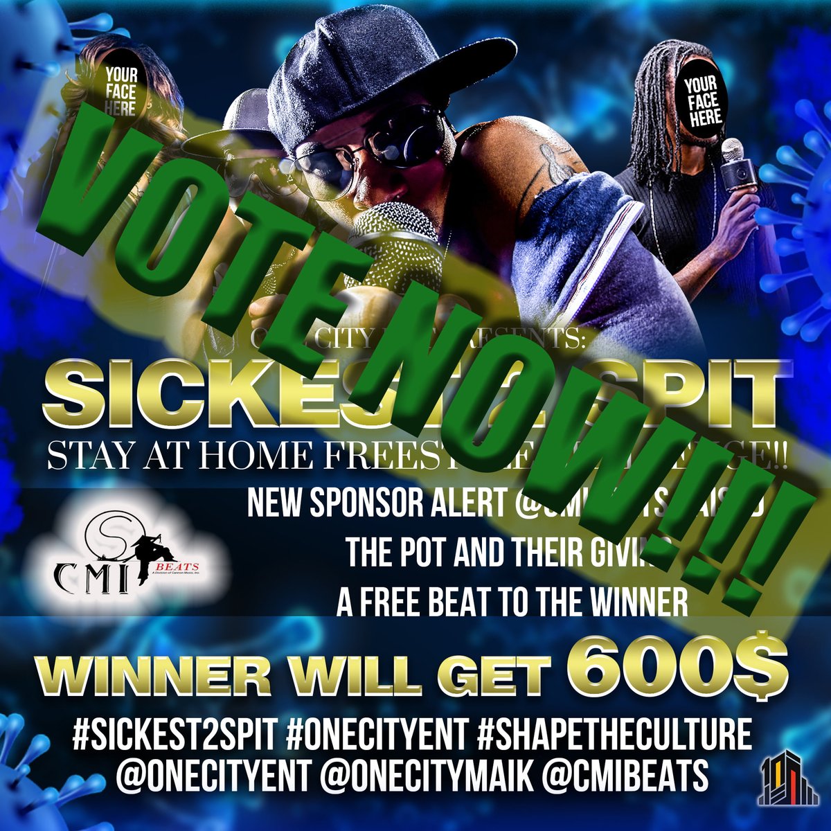 OneCityEnt's tweet image. No More Politics, but it's time to vote!! - eepurl.com/hjMzk9