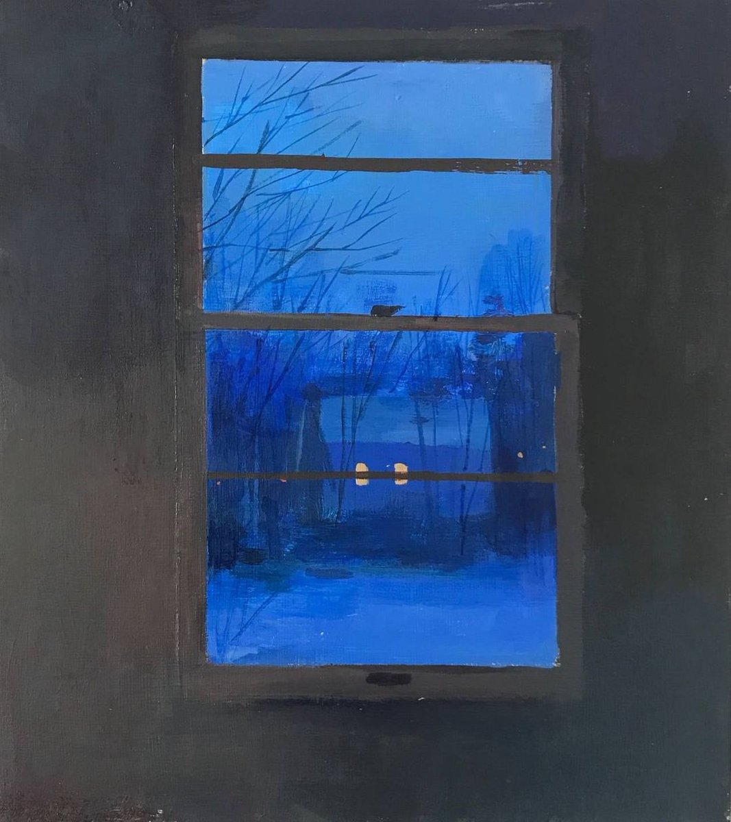 Jeremy Miranda. Blue snow, night. 2019