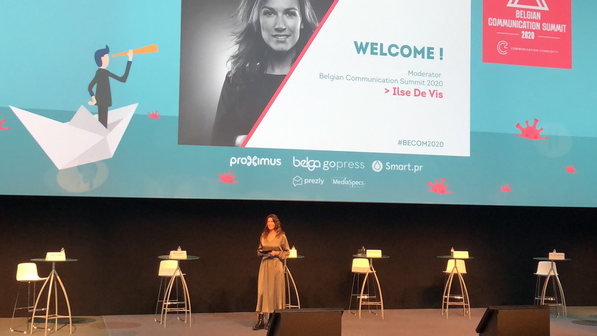 Live from the 2020 Communication Summit with our moderator Ilse De Vis! Letβs get this party started ! #BECOM2020 #digitalevent https://t.co/dDfo6G65iz