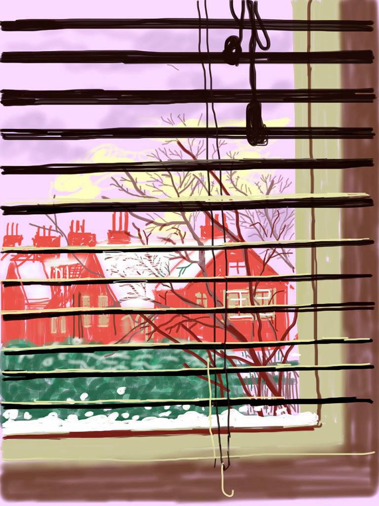 David Hockney, "My Window", 2010, iPad drawing.