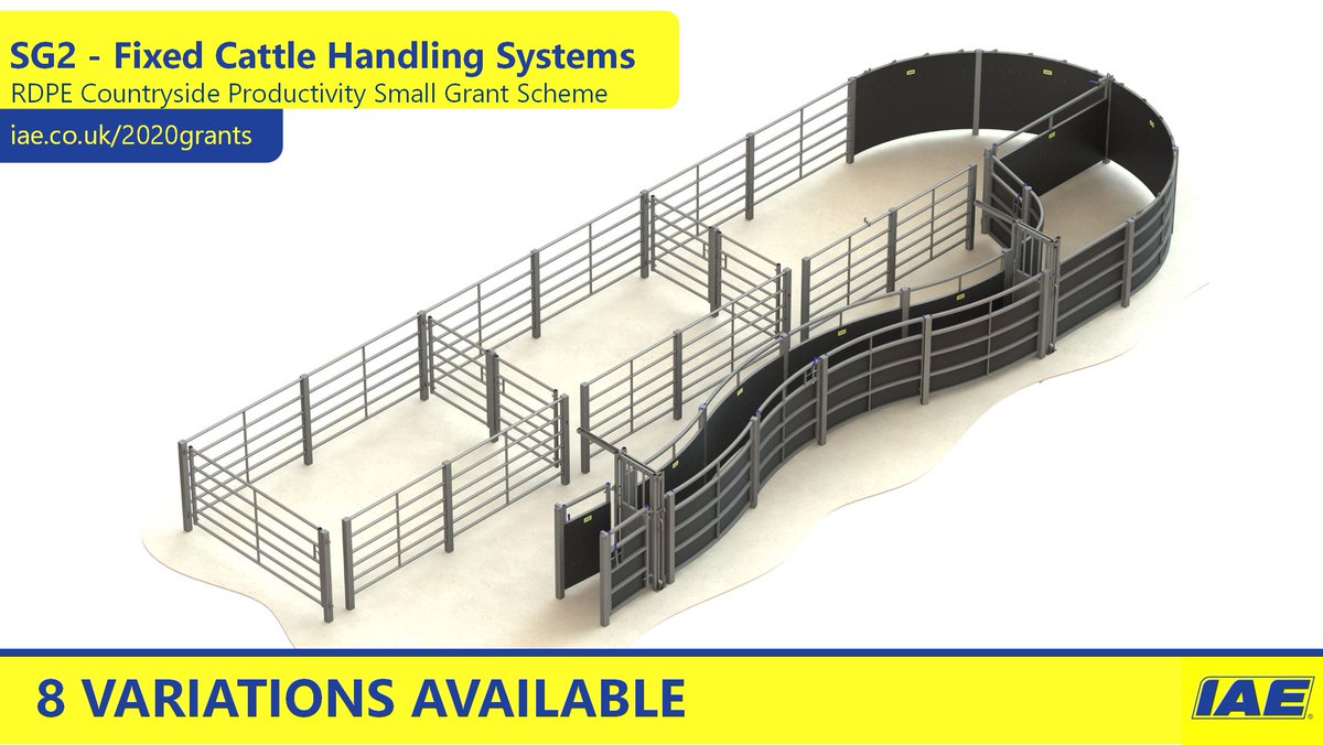IAE1969's tweet photo. There are 8 variations of our Fixed Cattle Handling System available on the RDPE CPSGS ๐ฎ
Orders need to be placed as soon as possible to ensure delivery before March 2021.
Visit https://t.co/67tGC65l2N
#IAE1969 #CountrysideProductivity #Round3 #CPSGS https://t.co/E9mkkmkPR6