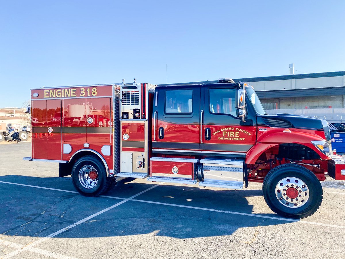 BMEFire's tweet photo. #RecentDelivery: San Mateo County Fire Department took delivery of a Wildland Model 34 fire apparatus. https://t.co/SKlC6VsYPN