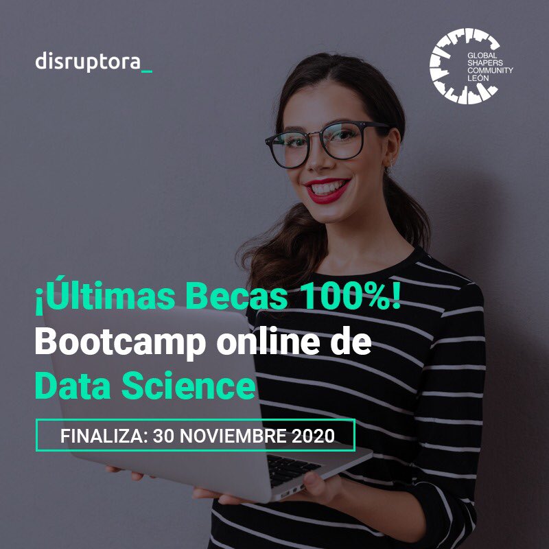 🔥 ¿Te vas a perder la oportunidad de iniciar tu carrera y/o profundizar en #DataScience?

👩‍💻 Sube al siguiente escalón, en cualquier parte del mundo puedes aplicar a una beca del 100%.

Conoce los requisitos, fechas de inicio y programa:
👉 disruptora.org/data-science/